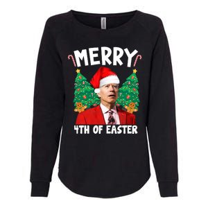 Merry 4th Of Easter Funny Joe Biden Holiday Womens California Wash Sweatshirt