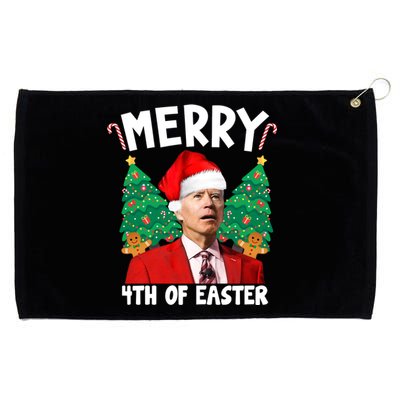 Merry 4th Of Easter Funny Joe Biden Holiday Grommeted Golf Towel