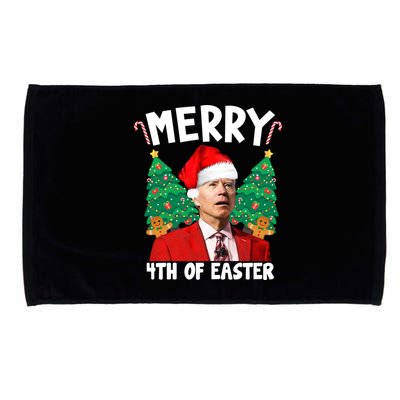 Merry 4th Of Easter Funny Joe Biden Holiday Microfiber Hand Towel