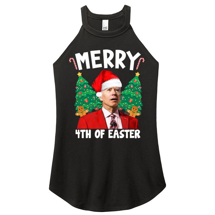 Merry 4th Of Easter Funny Joe Biden Holiday Women's Perfect Tri Rocker Tank