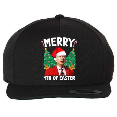 Merry 4th Of Easter Funny Joe Biden Holiday Wool Snapback Cap