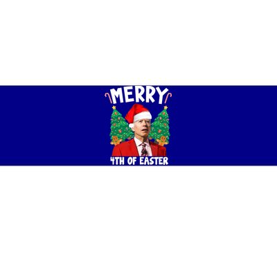 Merry 4th Of Easter Funny Joe Biden Holiday Bumper Sticker