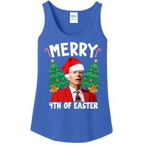 Merry 4th Of Easter Funny Joe Biden Holiday Ladies Essential Tank