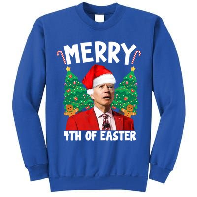 Merry 4th Of Easter Funny Joe Biden Holiday Tall Sweatshirt