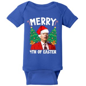 Merry 4th Of Easter Funny Joe Biden Holiday Baby Bodysuit