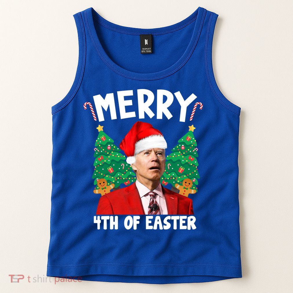 Merry 4th Of Easter Funny Joe Biden Holiday Tank Top