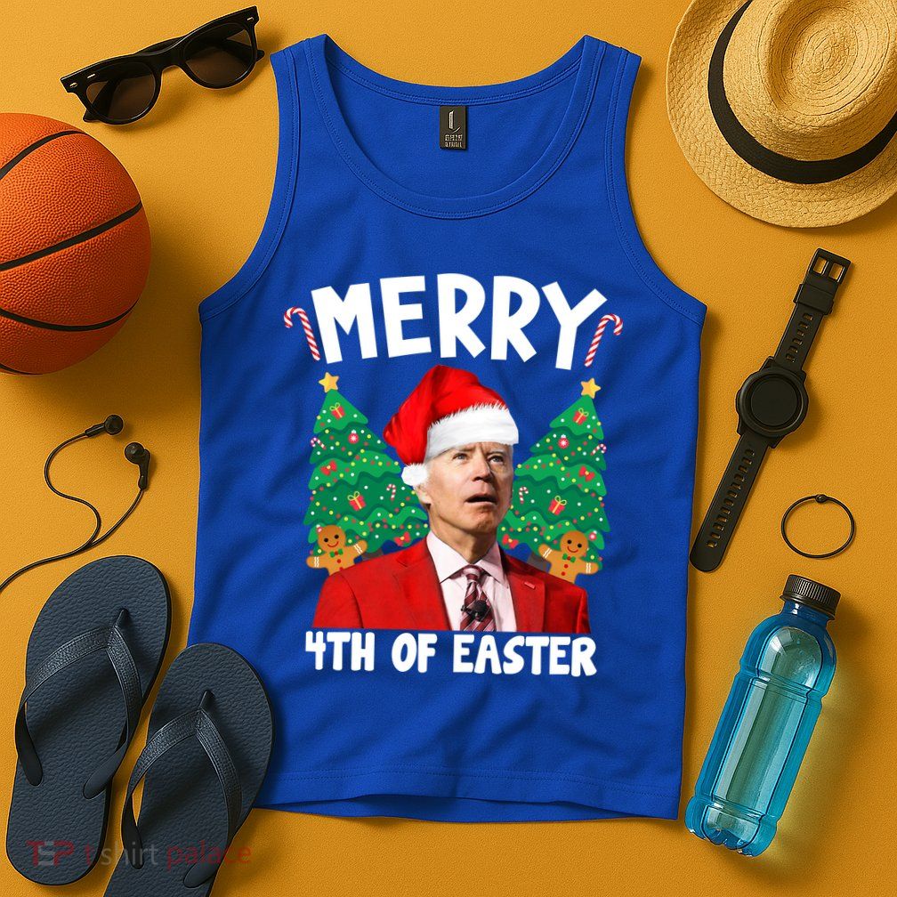 Merry 4th Of Easter Funny Joe Biden Holiday Tank Top