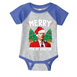 Merry 4th Of Easter Funny Joe Biden Holiday Infant Baby Jersey Bodysuit