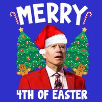 Merry 4th Of Easter Funny Joe Biden Holiday Toddler T-Shirt