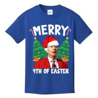 Merry 4th Of Easter Funny Joe Biden Holiday Kids T-Shirt