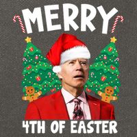 Merry 4th Of Easter Funny Joe Biden Holiday Cotton Canvas Backpack