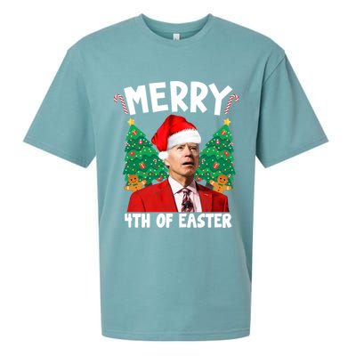 Merry 4th Of Easter Funny Joe Biden Holiday Sueded Cloud Jersey T-Shirt