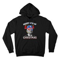 Merry 4th Of Christmas Funny Joe Biden Confused 4th Of July Hoodie