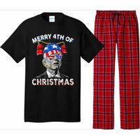 Merry 4th Of Christmas Funny Joe Biden Confused 4th Of July Pajama Set