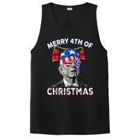 Merry 4th Of Christmas Funny Joe Biden Confused 4th Of July PosiCharge Competitor Tank