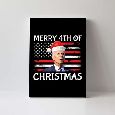 Merry 4th Of Easter Funny Joe Biden Christmas America Flag Canvas