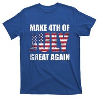 Make 4th Of July 1776 Great Again Us Flag Distressed Cool Gift T-Shirt