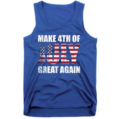 Make 4th Of July 1776 Great Again Us Flag Distressed Cool Gift Tank Top