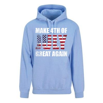 Make 4th Of July 1776 Great Again Us Flag Distressed Cool Gift Unisex Surf Hoodie