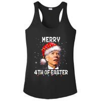 Merry 4th Of Easter Funny Santa Joe Biden Christmas Confused Ladies PosiCharge Competitor Racerback Tank