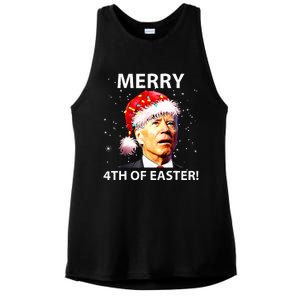 Merry 4th Of Easter Funny Joe Biden Christmas Ugly Sweater Ladies PosiCharge Tri-Blend Wicking Tank