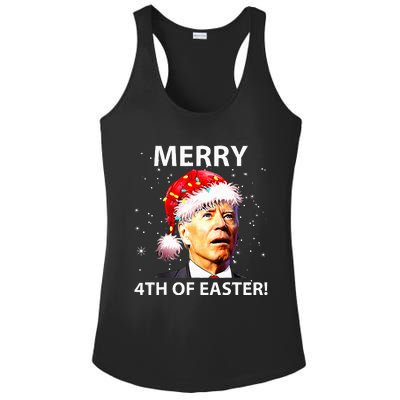 Merry 4th Of Easter Funny Joe Biden Christmas Ugly Sweater Ladies PosiCharge Competitor Racerback Tank