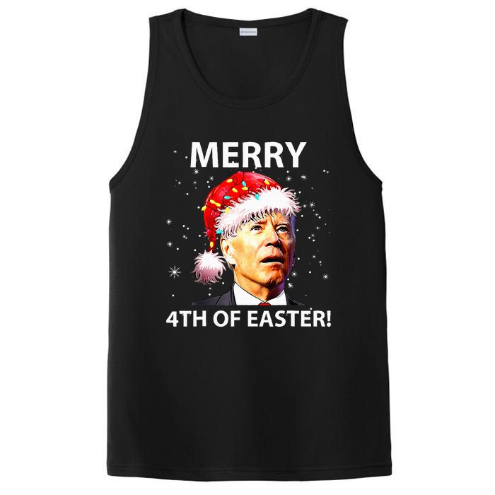 Merry 4th Of Easter Funny Joe Biden Christmas Ugly Sweater PosiCharge Competitor Tank