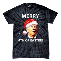 Merry 4th Of Easter Funny Joe Biden Christmas Ugly Sweater Tie-Dye T-Shirt