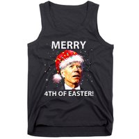 Merry 4th Of Easter Funny Joe Biden Christmas Ugly Sweater Tank Top