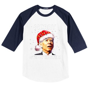 Merry 4th Of Easter Funny Joe Biden Christmas Ugly Sweater Baseball Sleeve Shirt