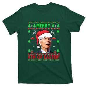 Merry 4th Of Easter Funny Joe Biden Christmas Ugly T-Shirt