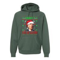 Merry 4th Of Easter Funny Joe Biden Christmas Ugly Premium Hoodie