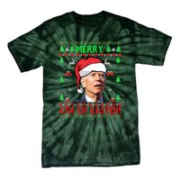 Merry 4th Of Easter Funny Joe Biden Christmas Ugly Tie-Dye T-Shirt