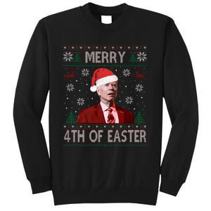 Merry 4th Of Easter Funny Joe Biden Christmas Ugly Sweater Sweatshirt Sweatshirt