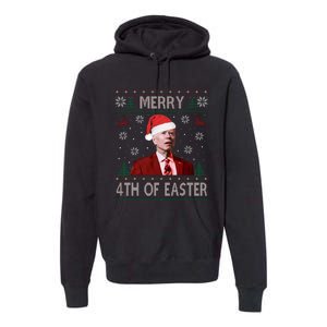 Merry 4th Of Easter Funny Joe Biden Christmas Ugly Sweater Sweatshirt Premium Hoodie