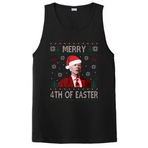 Merry 4th Of Easter Funny Joe Biden Christmas Ugly Sweater Sweatshirt PosiCharge Competitor Tank