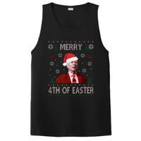 Merry 4th Of Easter Funny Joe Biden Christmas Ugly Sweater Sweatshirt PosiCharge Competitor Tank