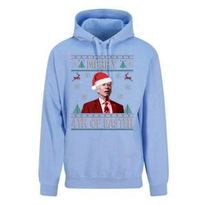 Merry 4th Of Easter Funny Joe Biden Christmas Ugly Sweater Sweatshirt Unisex Surf Hoodie