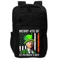 Merry 4th Of St Patricks Day Joe Biden Leprechaun Hat Funny Impact Tech Backpack