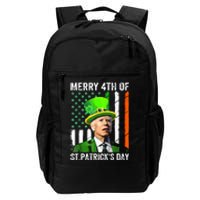 Merry 4th Of St Patricks Day Joe Biden Leprechaun Hat Funny Daily Commute Backpack