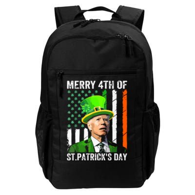 Merry 4th Of St Patricks Day Joe Biden Leprechaun Hat Funny Daily Commute Backpack