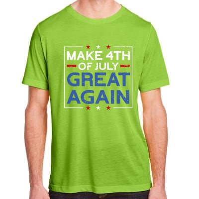 Make 4th Of July Great Again Usa Flag Funny 4th Of July Gift Adult ChromaSoft Performance T-Shirt