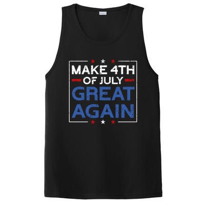 Make 4th Of July Great Again Usa Flag Funny 4th Of July Gift PosiCharge Competitor Tank