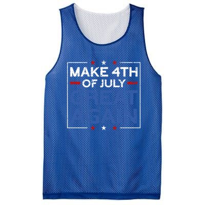 Make 4th Of July Great Again Usa Flag Funny 4th Of July Gift Mesh Reversible Basketball Jersey Tank