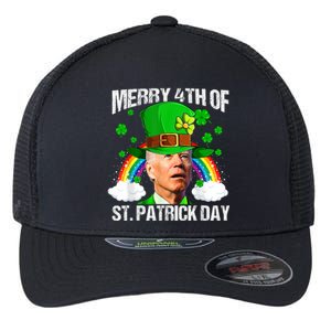 Merry 4th Of July Confused Funny Joe Biden St Patricks Day Flexfit Unipanel Trucker Cap