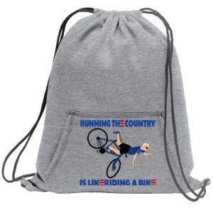 Merry 4th Of July Biden Bike Bicycle Falls Off Anti Biden Sweatshirt Cinch Pack Bag