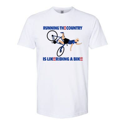 Merry 4th Of July Biden Bike Bicycle Falls Off Anti Biden Softstyle® CVC T-Shirt