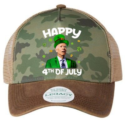 Merry 4th Of St Patricks Day Joe Biden Leprechaun Hat Legacy Tie Dye Trucker Hat