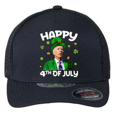 Merry 4th Of St Patricks Day Joe Biden Leprechaun Hat Flexfit Unipanel Trucker Cap