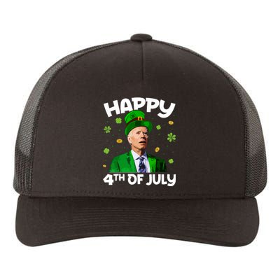 Merry 4th Of St Patricks Day Joe Biden Leprechaun Hat Yupoong Adult 5-Panel Trucker Hat